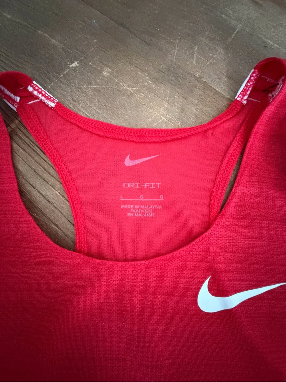 Nike Kid’s Boys Girls Red Racerback Running Tank Top Size Large NWT